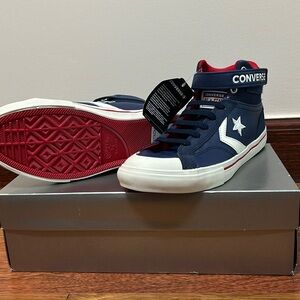 Convers leather sneakers midnight navy NWT